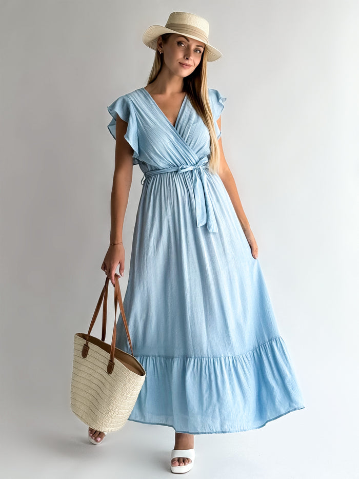 Moteriška ilga suknelė MADURA Mėlyna